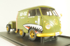 Volkswagen T1 Short, Kool Combi, Army Fighter wth trailer 2023, Green, S1810901, Solido 1:18