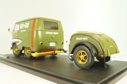 Volkswagen T1 Short, Kool Combi, Army Fighter wth trailer 2023, Green, S1810901, Solido 1:18