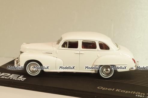 Opel Kapitän 1951, white, OPC106, Altaya Opel Collection #106 1:43