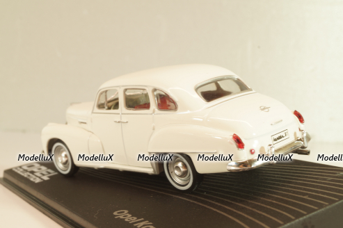 Opel Kapitän 1951, white, OPC106, Altaya Opel Collection #106 1:43