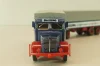Bussing 8000 with trailer 3-axel, Lastwagen, blue, Brekina 1:87