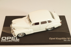 Opel Kapitän 1951, white, OPC106, Altaya Opel Collection #106 1:43