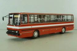 Икарус-263, городской автобус 1985 красный (пунцовый), DEMPRICE 1:43