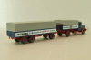 Bussing 8000 with trailer 3-axel, Lastwagen, blue, Brekina 1:87