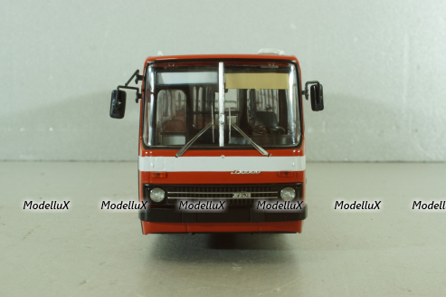 Икарус-263, городской автобус 1985 красный (пунцовый), DEMPRICE 1:43