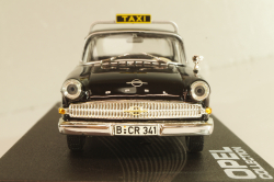 Opel Kapitän PII Taxi 1959, black, OPC092, Altaya Opel Collection #092 1:43