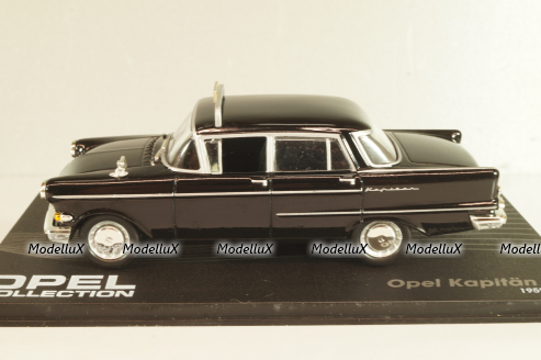 Opel Kapitän PII Taxi 1959, black, OPC092, Altaya Opel Collection #092 1:43