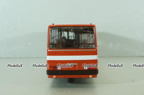 Икарус-263, городской автобус 1985 красный (пунцовый), DEMPRICE 1:43