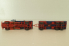 Bussing 8000 with trailer 3-axel, Lastwagen, blue, Brekina 1:87
