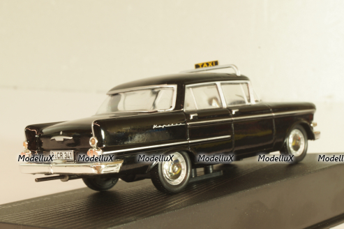 Opel Kapitän PII Taxi 1959, black, OPC092, Altaya Opel Collection #092 1:43