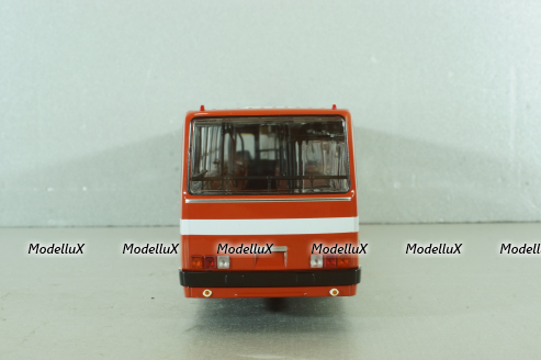 Икарус-263, городской автобус 1985 красный (пунцовый), DEMPRICE 1:43