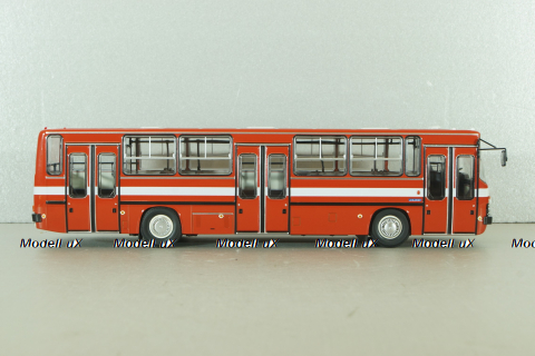 Икарус-263,  городской автобус 1985 красный (пунцовый), DEMPRICE 1:43