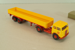 MAN 10.212 with semi trailer Shell, yellow/red, 7832, Brekina 1:87 