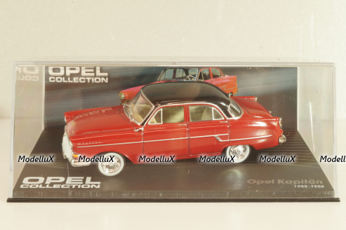 Opel Kapitan 1955, red/black roof, OPC110, Altaya Opel Collection #110 1:43 Уценка!