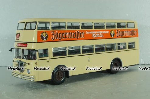 Bussing D2U "Jagermeister" 1951, beige, 439071082, Minichamps 1:43