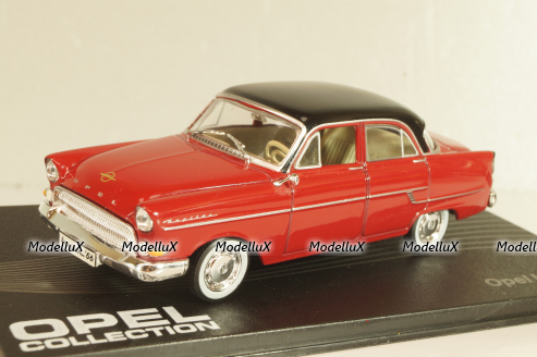 Opel Kapitan 1955, red/black roof, OPC110, Altaya Opel Collection #110 1:43 Уценка!