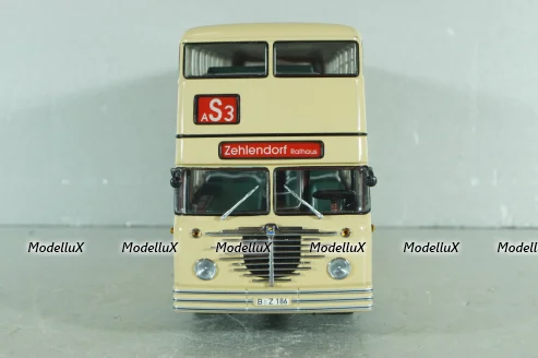 Bussing D2U "Jagermeister" 1951, beige, 439071082, Minichamps 1:43