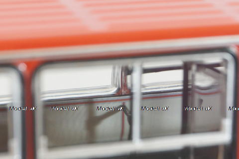 Икарус-263,  городской автобус 1985 красный (пунцовый), DEMPRICE 1:43