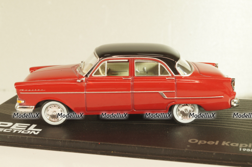 Opel Kapitan 1955, red/black roof, OPC110, Altaya Opel Collection #110 1:43 Уценка!