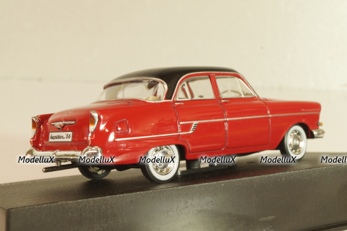 Opel Kapitan 1955, red/black roof, OPC110, Altaya Opel Collection #110 1:43 Уценка!