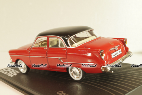 Opel Kapitan 1955, red/black roof, OPC110, Altaya Opel Collection #110 1:43 Уценка!