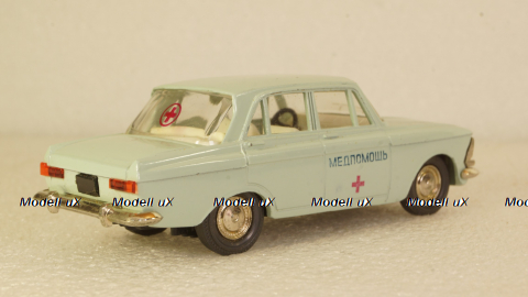 Москвич-412 А2, 2 зажима медпомощь, Тантал/Радон 1:43