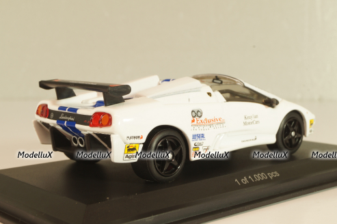 Lamborghini Diablo VT-R Roadster Trofeo 1997, white, WB501, WhiteBox 1:43