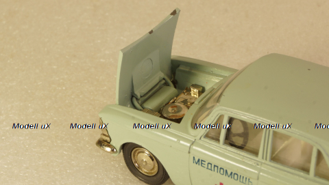 Москвич-412 А2, 2 зажима медпомощь, Тантал/Радон 1:43