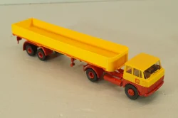 Henschel HS 16 TS with semi trailer Shell, yellow/red, 8223, Brekina 1:87