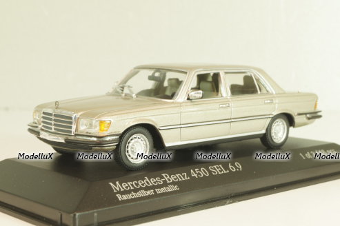 Mercedes-Benz 450 SEL 6.9 (W116) 1972, smoke silver, 430039201, Minichamps 1:43