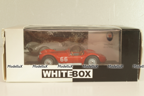 Maserati A6GCS Targa Florio #66 1953, Fangio/Mantovani, red, WBS039, WhiteBox 1:43