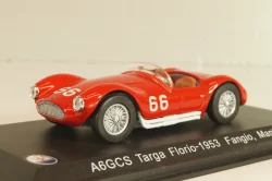 Maserati A6GCS Targa Florio #66 1953, Fangio/Mantovani, red, WBS039, WhiteBox 1:43
