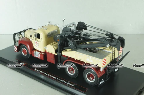 Mack B61 Australian wrecker truck, beige/dark red, TruckTyr 1:43