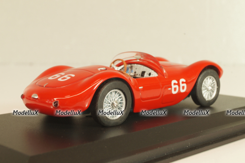 Maserati A6GCS Targa Florio #66 1953, Fangio/Mantovani, red, WBS039, WhiteBox 1:43