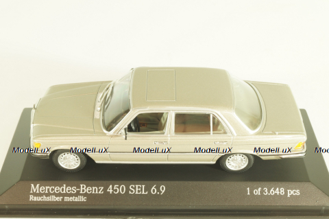 Mercedes-Benz 450 SEL 6.9 (W116) 1972, smoke silver, 430039201, Minichamps 1:43