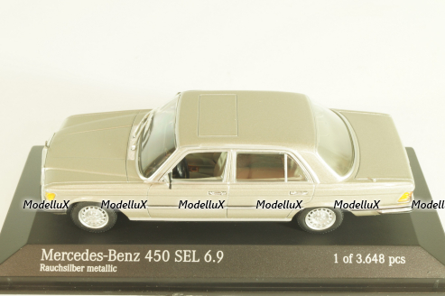 Mercedes-Benz 450 SEL 6.9 (W116) 1972, smoke silver, 430039201, Minichamps 1:43
