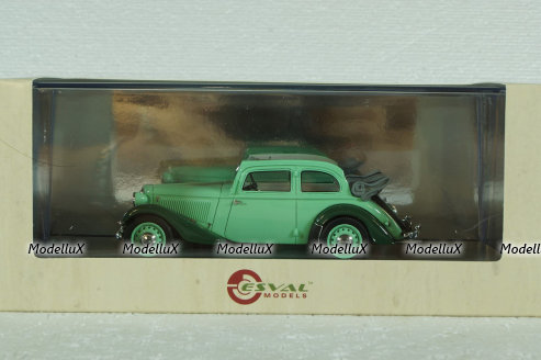 Adler Trumpf Junior 2 Doors Open cabrio-limousine 1934-39, EMEU43034B,  ESVAL Model 1:43