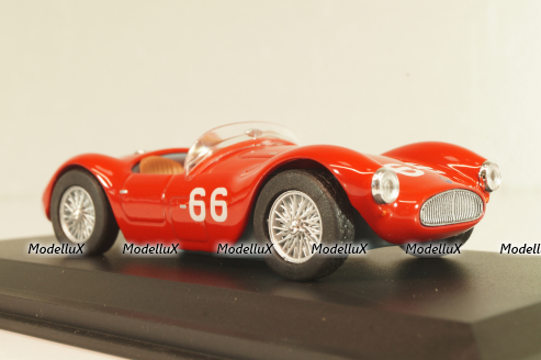 Maserati A6GCS Targa Florio #66 1953, Fangio/Mantovani, red, WBS039, WhiteBox 1:43