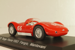 Maserati A6GCS Targa Florio #66 1953, Fangio/Mantovani, red, WBS039, WhiteBox 1:43