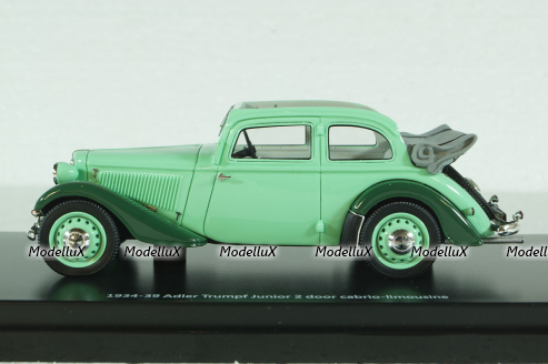 Adler Trumpf Junior 2 Doors Open cabrio-limousine 1934-39, EMEU43034B,  ESVAL Model 1:43