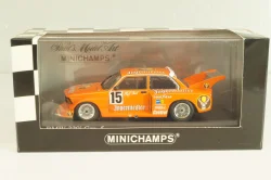 BMW 320i (E21) Grp. 5, #15 winner Div.II Eifelrennen DRM 1977, H.J.Stuck, orange, 400772315, Minichamps 1:43