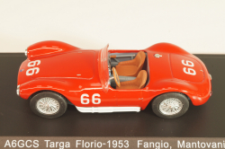 Maserati A6GCS Targa Florio #66 1953, Fangio/Mantovani, red, WBS039, WhiteBox 1:43