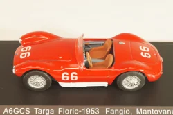 Maserati A6GCS Targa Florio #66 1953, Fangio/Mantovani, red, WBS039, WhiteBox 1:43