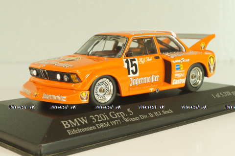 BMW 320i (E21) Grp. 5, #15 winner Div.II Eifelrennen DRM 1977, H.J.Stuck, orange, 400772315, Minichamps 1:43