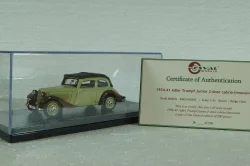 Adler Trumpf Junior 2 Doors Open cabrio-limousine 1934-39, EMEU43034C,  ESVAL Model 1:43