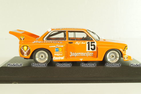 BMW 320i (E21) Grp. 5, #15 winner Div.II Eifelrennen DRM 1977, H.J.Stuck, orange, 400772315, Minichamps 1:43