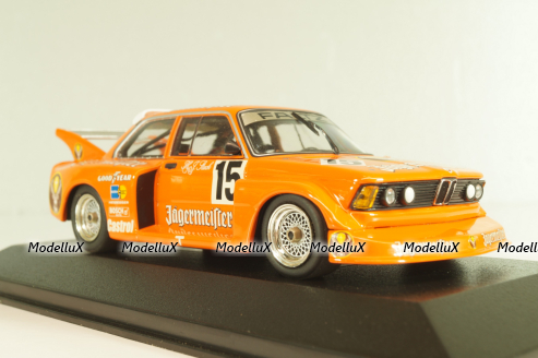 BMW 320i (E21) Grp. 5, #15 winner Div.II Eifelrennen DRM 1977, H.J.Stuck, orange, 400772315, Minichamps 1:43