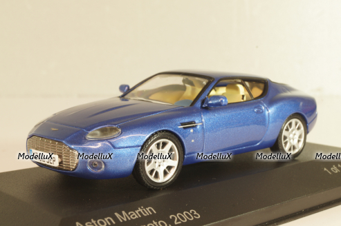 Aston Martin DB 7 Zagato 2003, blue metallic, WB030, WhiteBox 1:43 Уценка!