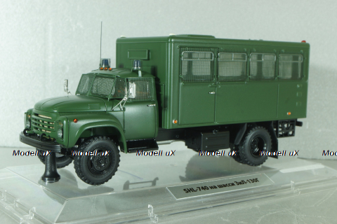 SHL-740 польский спецавтомобиль для транспортировки нарядов милиции на шасси Зил-130 1982, зеленый, TruckTyr/Dip 1:43
