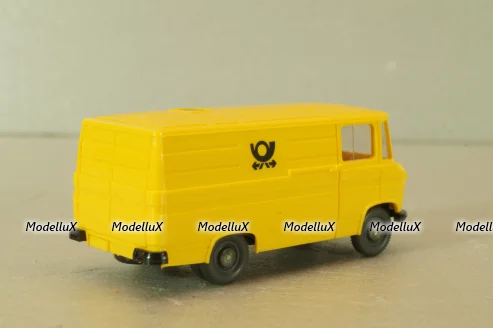 Mercedes L 406 Post, yellow, 12277, Wiking 1:87
